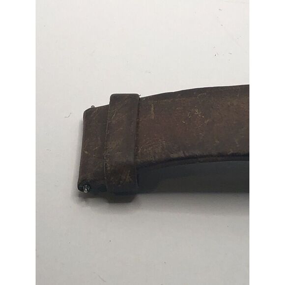 Diesel Watch Parts Half Band 2 Piece Leather Brown 22mm PY197 - Picture 6 of 9